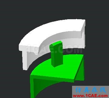 ANSYS對兩零件（材料ABS）的接觸應力分析AutoCAD應用技術圖片2