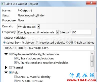 ABAQUS CFD 模擬卡門渦階abaqus靜態分析圖片8
