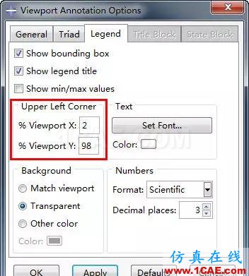 ABAQUS后處理中如何移動圖例的位置？abaqus有限元分析案例圖片2
