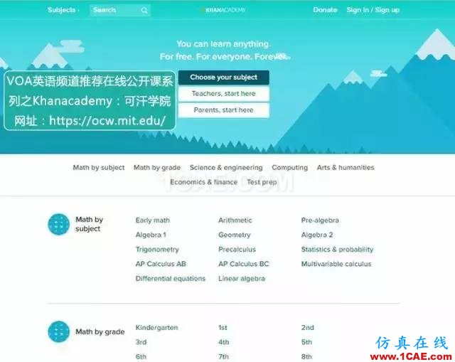超全超棒:世界名牌大學公開課網(wǎng)址及在線課程搜索引擎推薦ansys分析圖片3