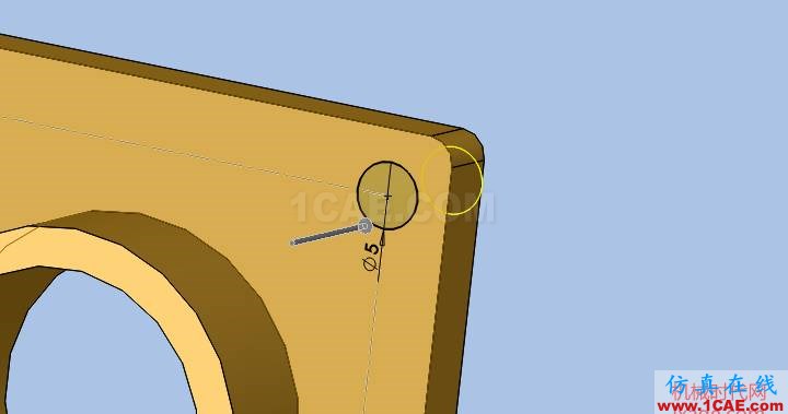 solidworks如何使用孔特征?solidworks simulation培訓教程圖片5
