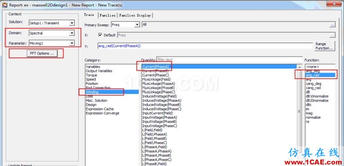 Ansoft Maxwell中時間波形FFT分析的兩種方法 Ansoft Maxwell中時間波形FFT分析的兩種方法
