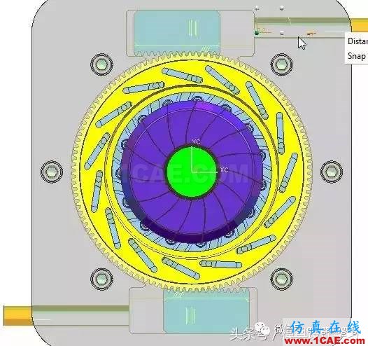 齒輪帶著十五個(gè)行位彎抽芯，這圖高清版ug培訓(xùn)課程圖片13