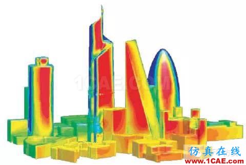 fluent城市建筑流體分析案例，氣流，風，和霧霾fluent結果圖片4