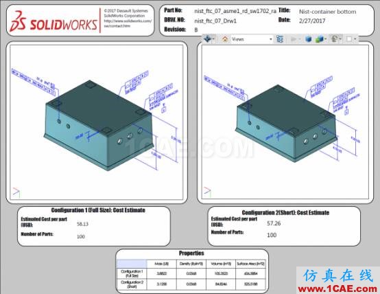3D PDF樣本：國(guó)家標(biāo)準(zhǔn)與技術(shù)研究所（NIST）測(cè)試裝配體solidworks simulation分析案例圖片10