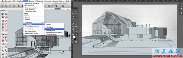 效果圖的藝術：用SketchUp, AutoCAD 和 Photoshop創造絕佳的水彩效果AutoCAD仿真分析圖片11