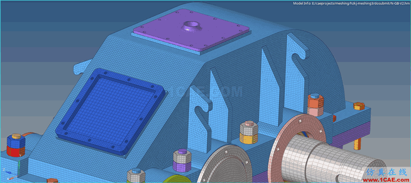 Hypermesh、Ansys 、CFD等優(yōu)質(zhì)網(wǎng)格劃分服務(wù)(也可提供專項(xiàng)培訓(xùn))ansys仿真分析圖片1