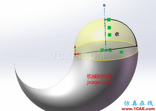 SolidWorks如何通過掃描創建太極圖？solidworks simulation培訓教程圖片12