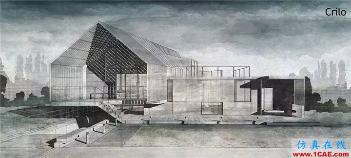 效果圖的藝術：用SketchUp, AutoCAD 和 Photoshop創造絕佳的水彩效果AutoCAD仿真分析圖片14