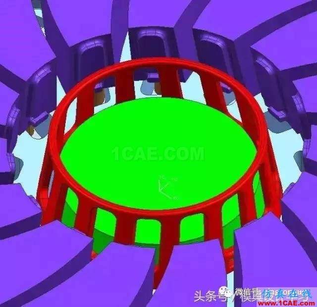 齒輪帶著十五個(gè)行位彎抽芯，這圖高清版ug培訓(xùn)資料圖片3