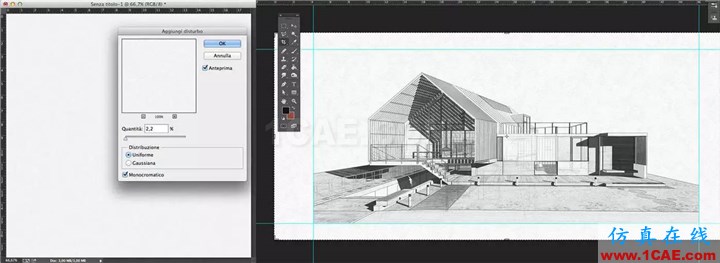 效果圖的藝術：用SketchUp, AutoCAD 和 Photoshop創造絕佳的水彩效果AutoCAD仿真分析圖片13