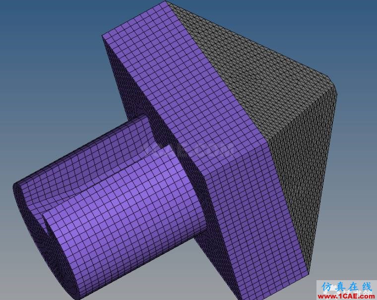 blob.png Hypermesh網格劃分四面體-六面體網格聯合使用技巧hypermesh應用技術圖片3
