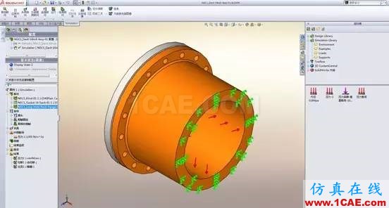 SolidWorks PDM與設(shè)計(jì)軟件的集成solidworks simulation分析案例圖片11