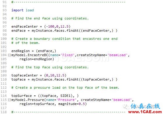 Python與Abaqus系列（3）——腳本案例及代碼介紹abaqus靜態分析圖片11